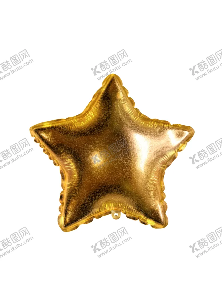 编号：33232304161802042131【酷图网】源文件下载-金色星星气球