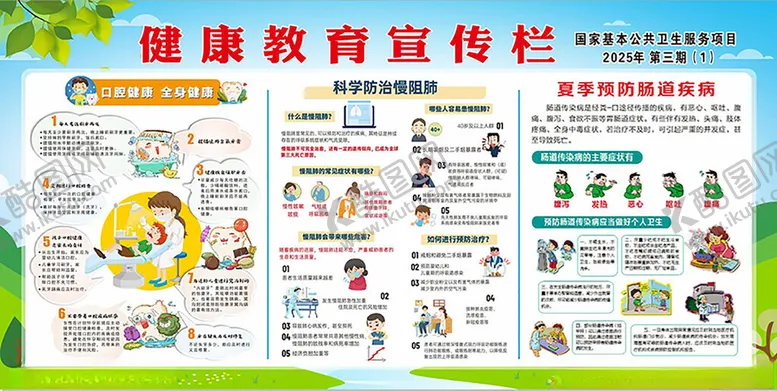 编号：59065906300645219310【酷图网】源文件下载-健康教育宣传栏