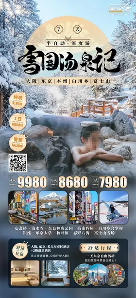 雪国汤泉记海报