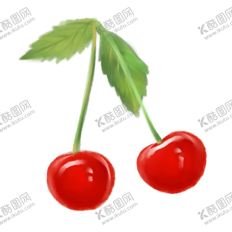 编号：77761705180340249365【酷图网】源文件下载-夏季水果樱桃手绘插画素材