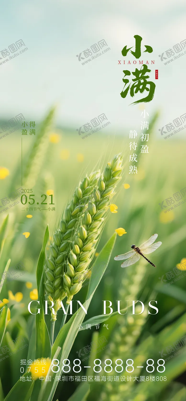 编号：33059706142138271532【酷图网】源文件下载-小满节气创意海报