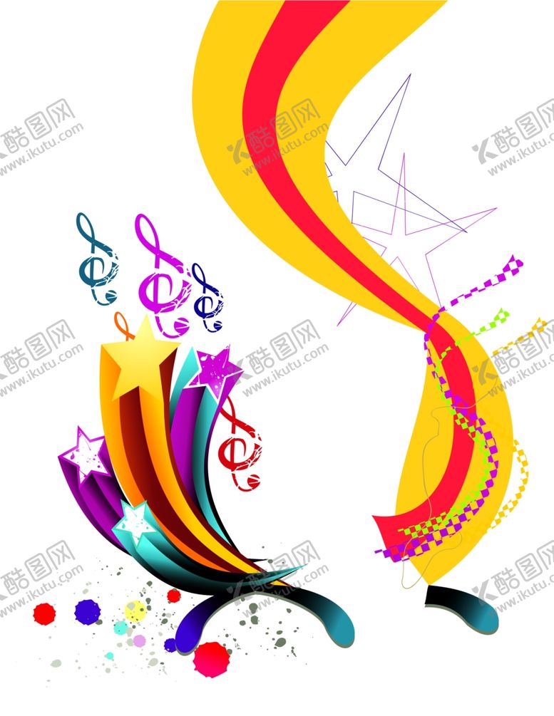 编号：97598205080115579529【酷图网】源文件下载-立体星星箭头艺术
