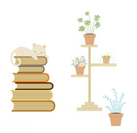 矢量猫咪插图