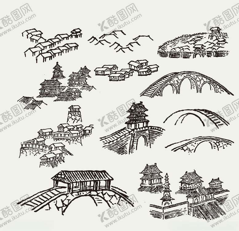 编号：87257710192355311081【酷图网】源文件下载-桥矢量