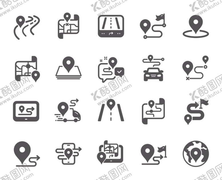 编号：45977504150052104839【酷图网】源文件下载-多样图标集合