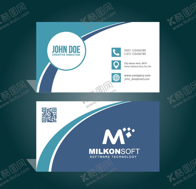 编号：44199811012147166162【酷图网】源文件下载-名片模板