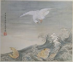 任熊植物山水风景画