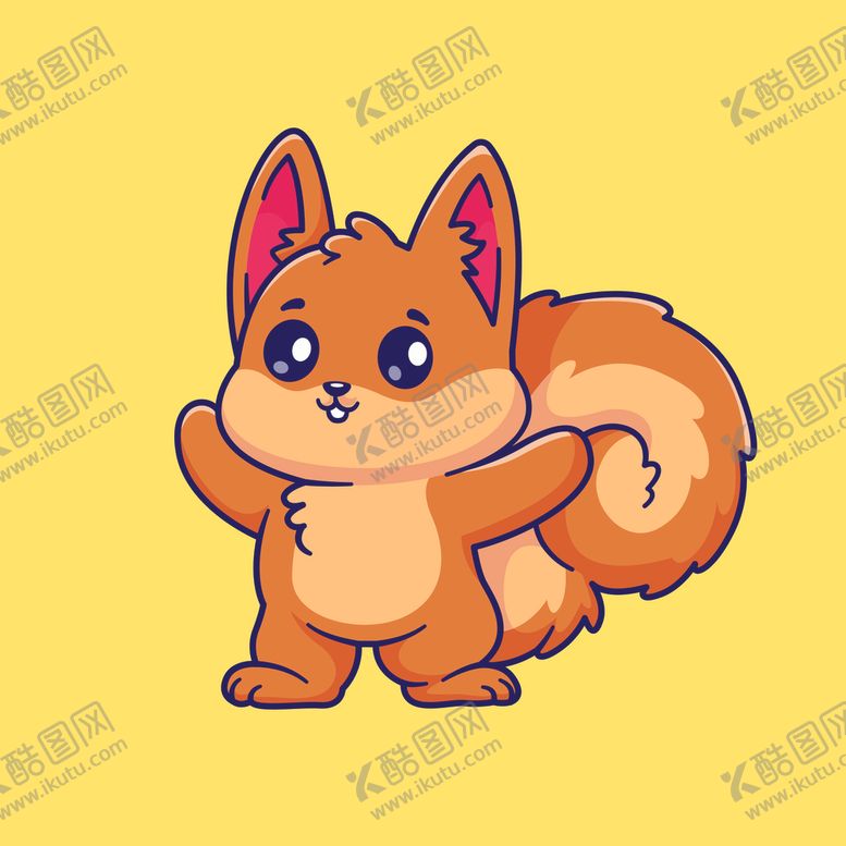编号：21787902190214177024【酷图网】源文件下载-矢量卡通松鼠