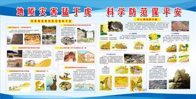 自然灾害防护知识展板
