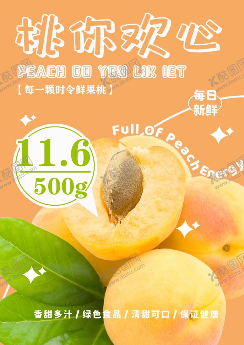 编号：58334002200159141035【酷图网】源文件下载-水果桃子海报