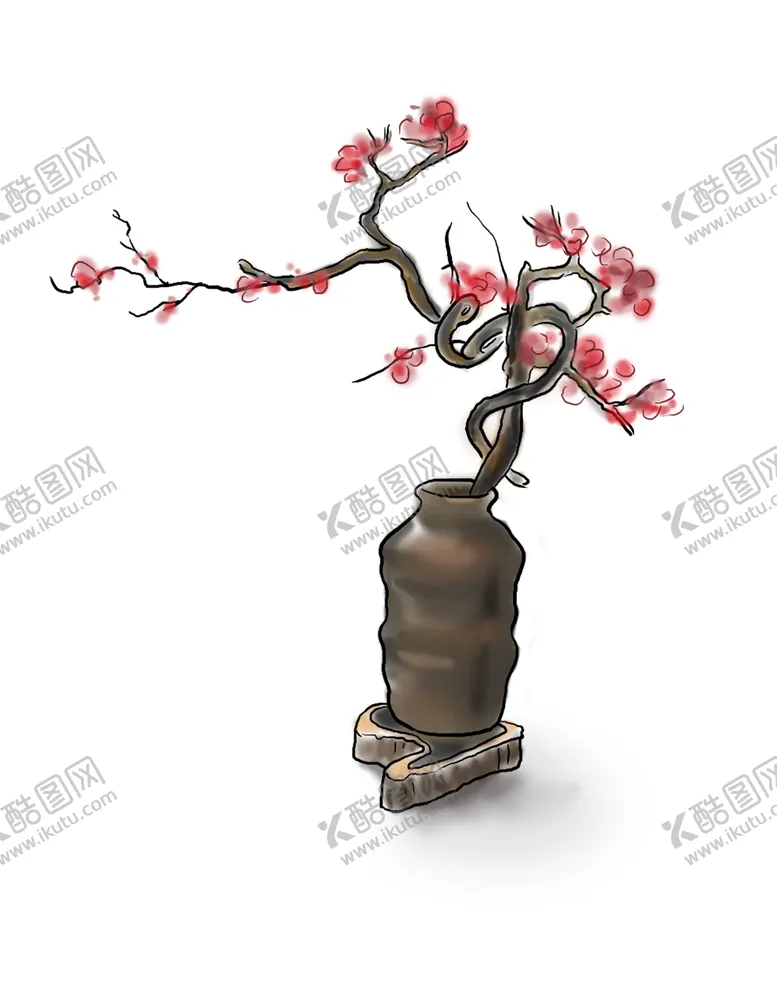 编号：76131606181621044839【酷图网】源文件下载-梅花树枝元素