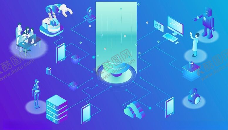 编号：61003104210012481849【酷图网】源文件下载-AI人工智能科技海报背景