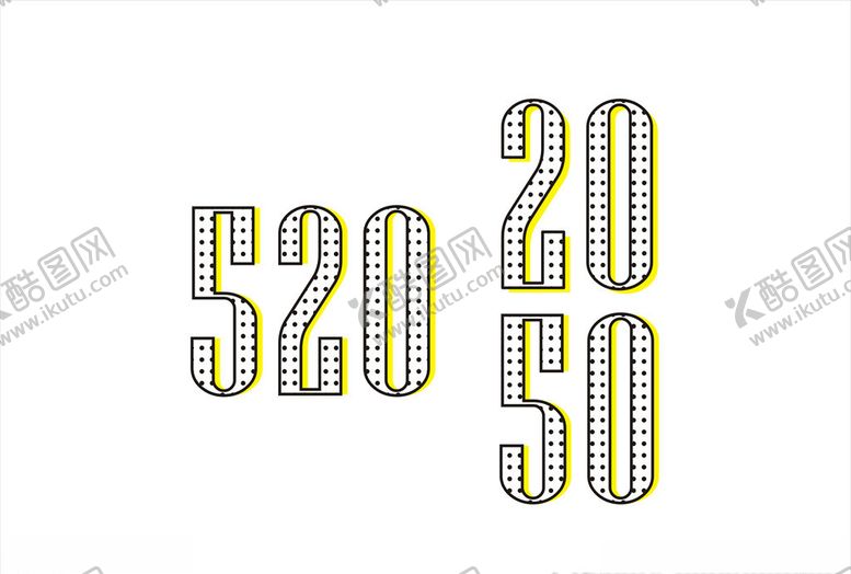 编号：84196509082319571764【酷图网】源文件下载-520字体设计
