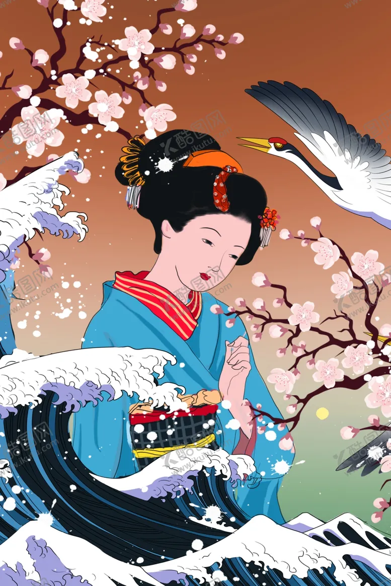编号：39167106270736267903【酷图网】源文件下载-日系手绘女人插画图片