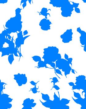 蓝白花卉图案背景