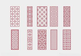 中式镂空雕花隔断