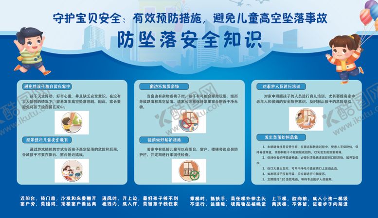编号：81649211242152135094【酷图网】源文件下载-防坠落安全知识宣传海报