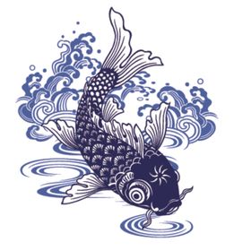 鲤鱼插画图案