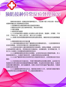 预防接种异常反应处理预案