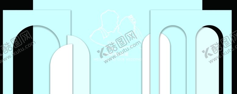 编号：58011212221850266313【酷图网】源文件下载-浅蓝色婚礼白蓝色婚礼