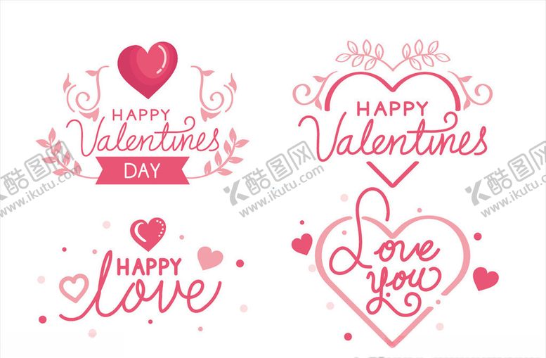 编号：78736810300759315868【酷图网】源文件下载-情人节艺术字体