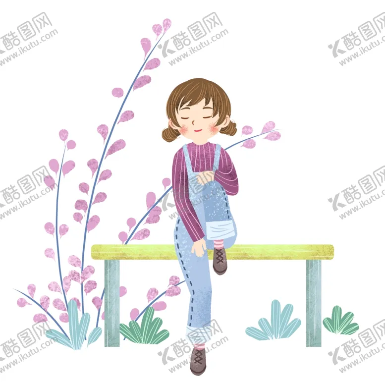 编号：28184506142209038232【酷图网】源文件下载-插画女孩