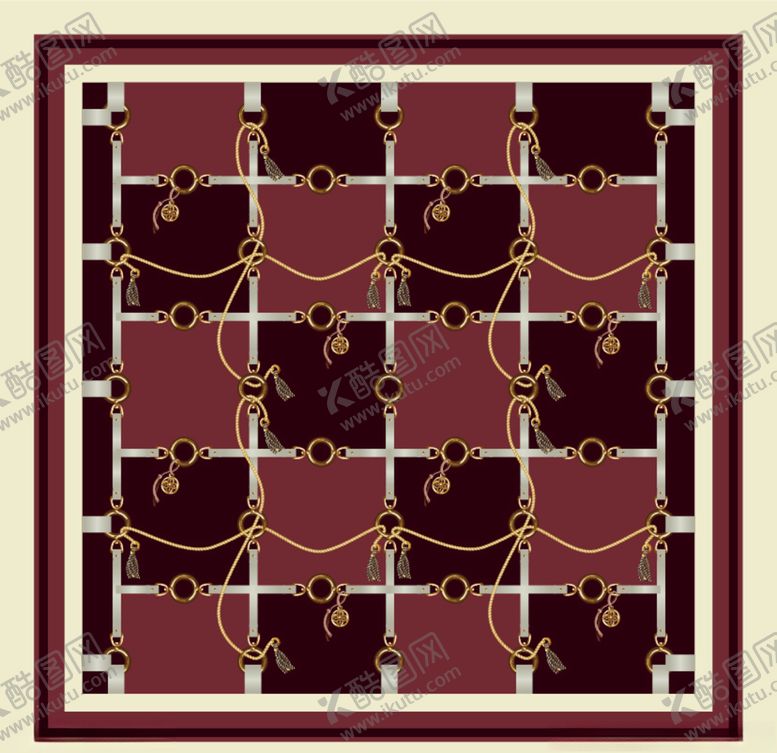 编号：66433609251806044209【酷图网】源文件下载-链条丝巾图案