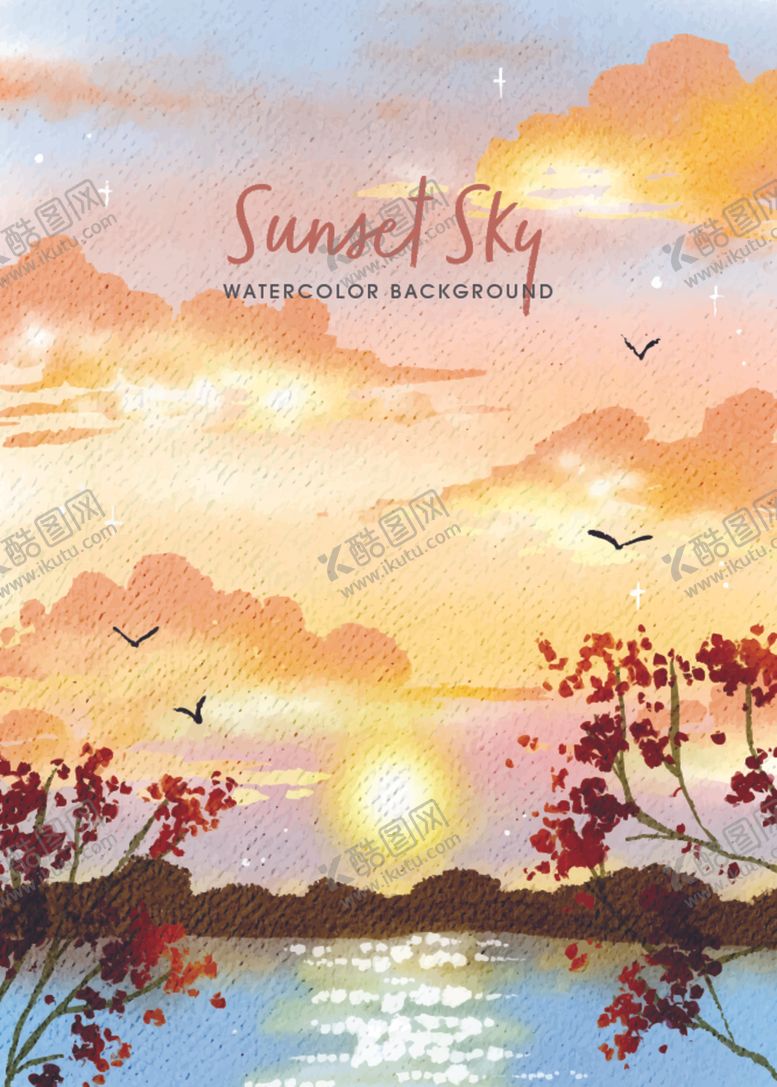 编号：31692804060218384762【酷图网】源文件下载-夕阳湖畔美景