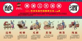 古代酿酒场景宣传海报