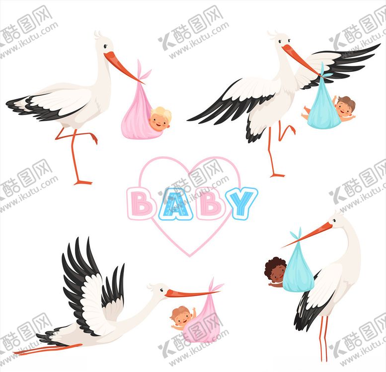 编号：78029009221126022195【酷图网】源文件下载-仙鹤插画