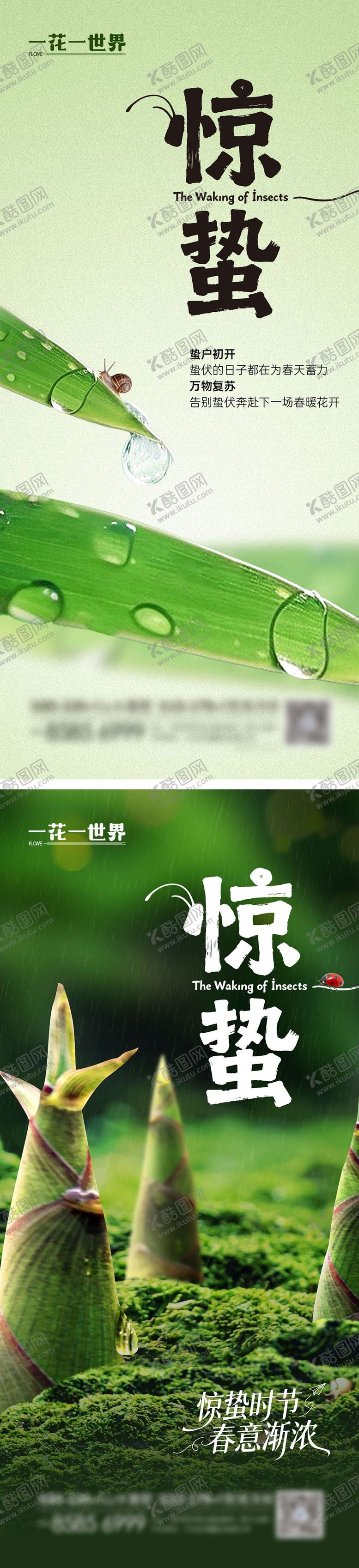 编号：46606403020221102868【酷图网】源文件下载-惊蛰节气系列海报