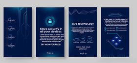 科技风商务宣传海报设计