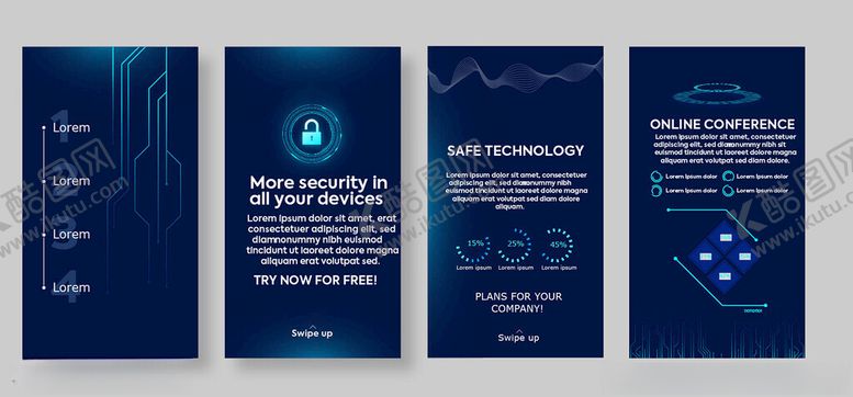 编号：77107211021016478708【酷图网】源文件下载-科技风商务宣传海报设计