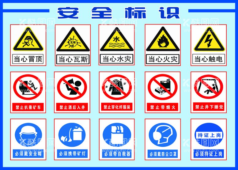 编号：37982509112355016912【酷图网】源文件下载-安全标识标语挂图