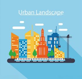城市建筑矢量图