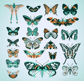 多彩无缝图案集合