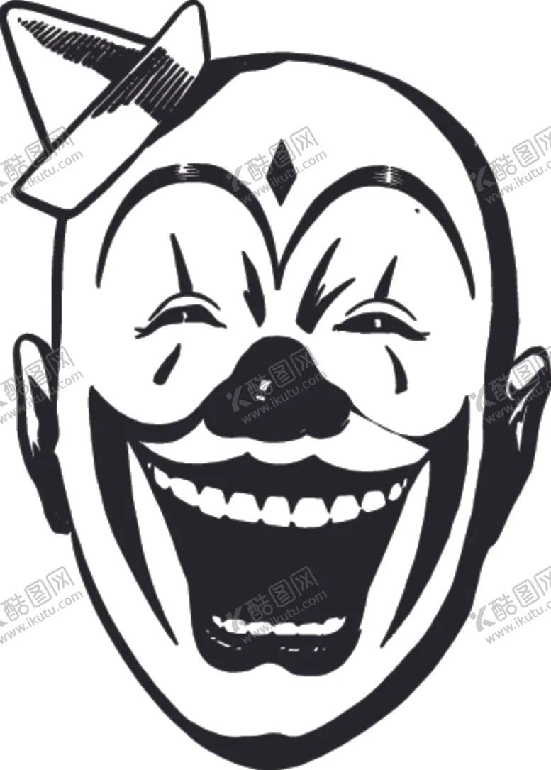 编号：56844304232019484473【酷图网】源文件下载-手绘小丑插画