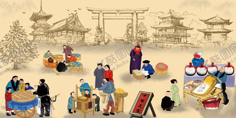 编号：22667005130454362162【酷图网】源文件下载-工装美食背景墙