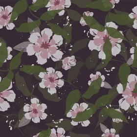 手绘花卉花纹