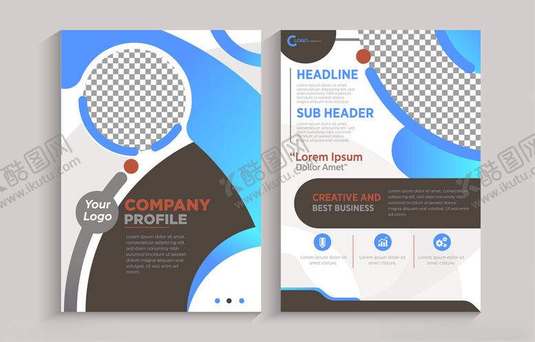 编号：98184011012259275891【酷图网】源文件下载-蓝色商务海报