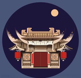 建筑门楼古典建筑