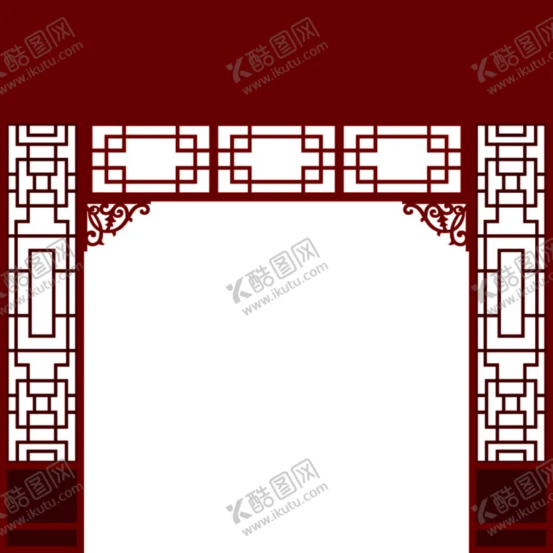 编号：17264309220554059178【酷图网】源文件下载-木雕镂空中式展厅门