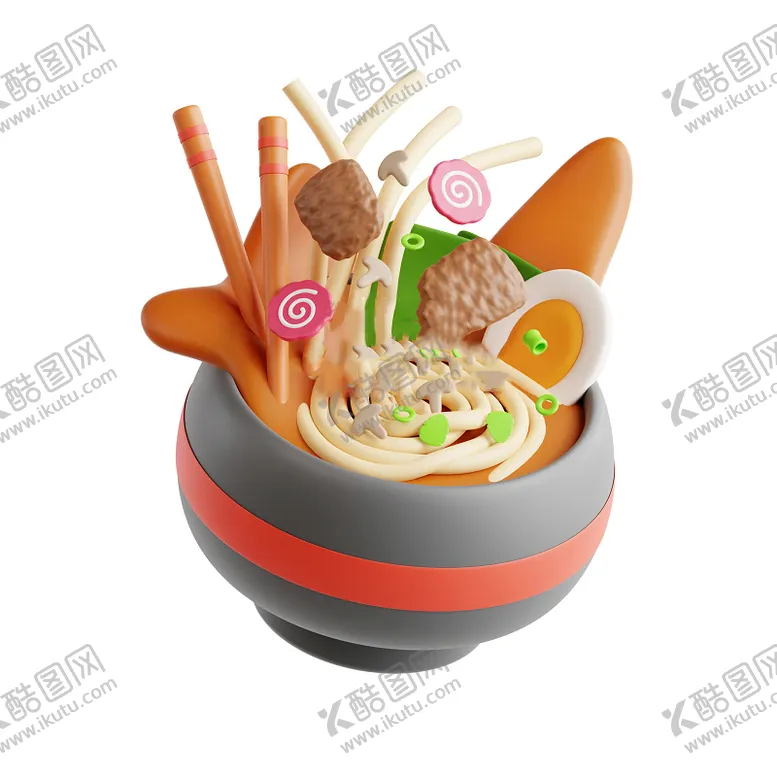 编号：86050310241522281038【酷图网】源文件下载-C4D模型国外美食