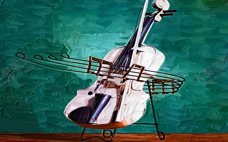 编号：25280510061507275947【酷图网】源文件下载-创意抽象几何琴装饰画