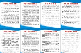 安全生产制度牌