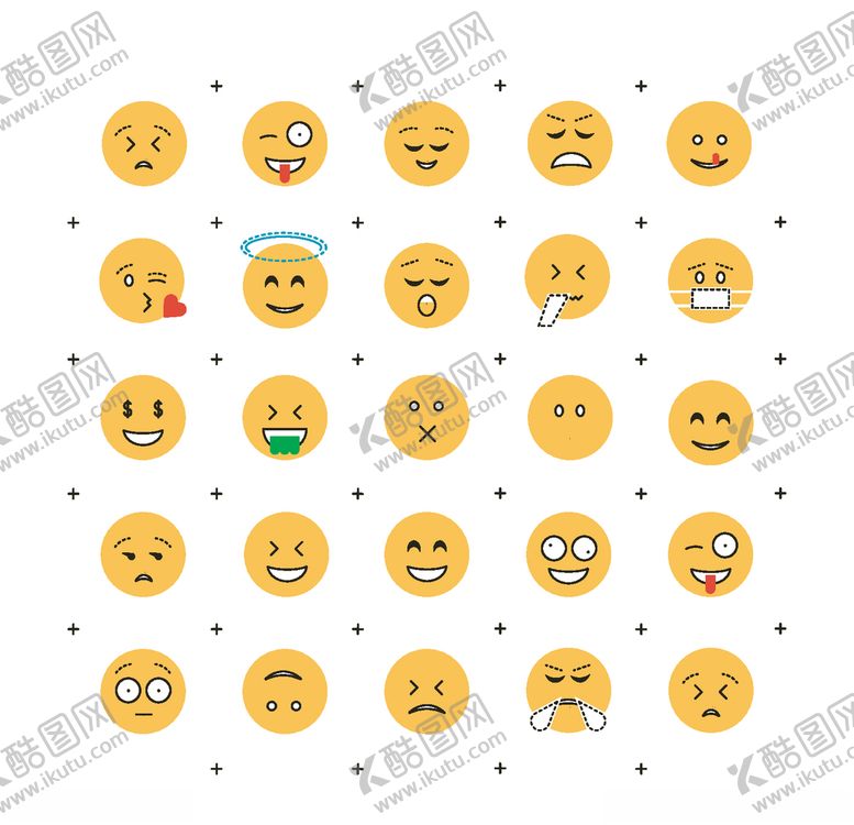 编号：58000304162020041783【酷图网】源文件下载-线性表情包
