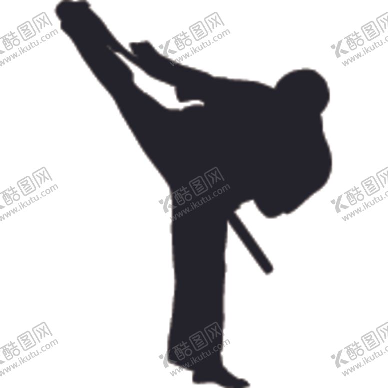 编号：43671205070045225897【酷图网】源文件下载-武术格斗剪影