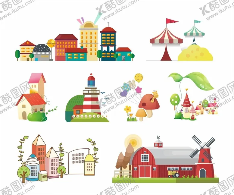 编号：71604604161914362866【酷图网】源文件下载-卡通小屋素材