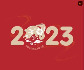 2023字体设计新年