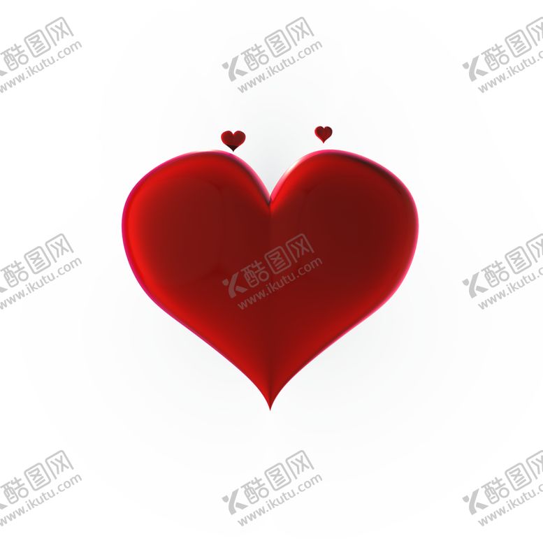 编号：93095109150749192432【酷图网】源文件下载-立体心形素材